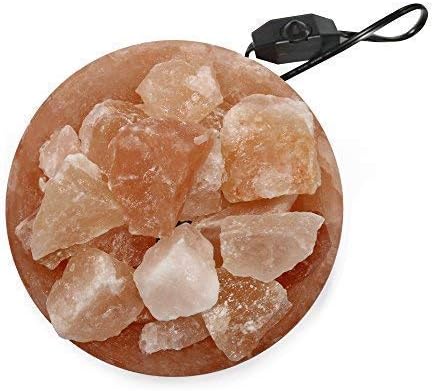 Himalayan Salt Lamp Bowl with Natural Crystal Chunks, 6-8 lbs